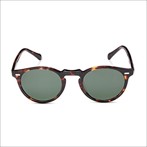 Vintage Round Polarized Sunglasses, 100% UV Protection, Acetate Frame
